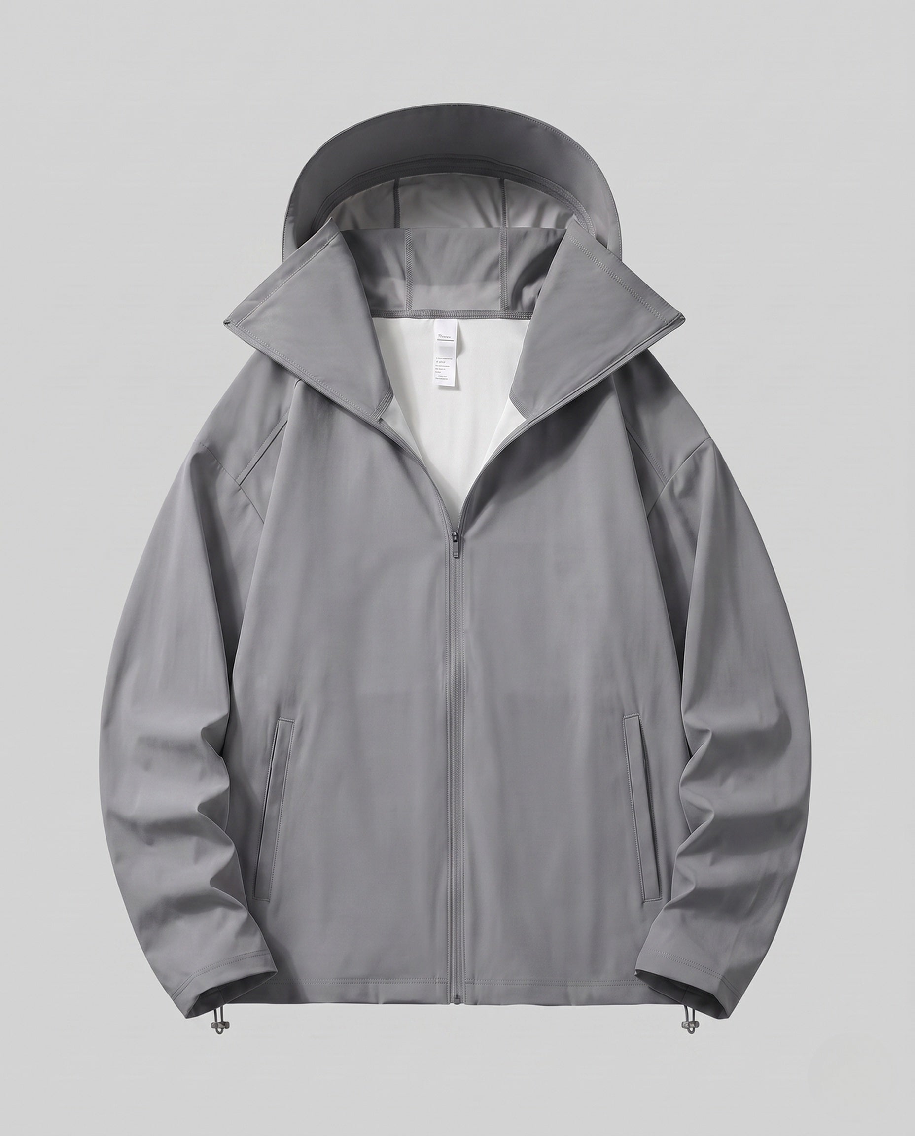 Unisex Lightweight Water-Repellent Hooded Jacket