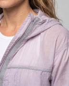 Unisex Minimalist All-Weather Outdoor Jacket with Hood - Close-Up Detail