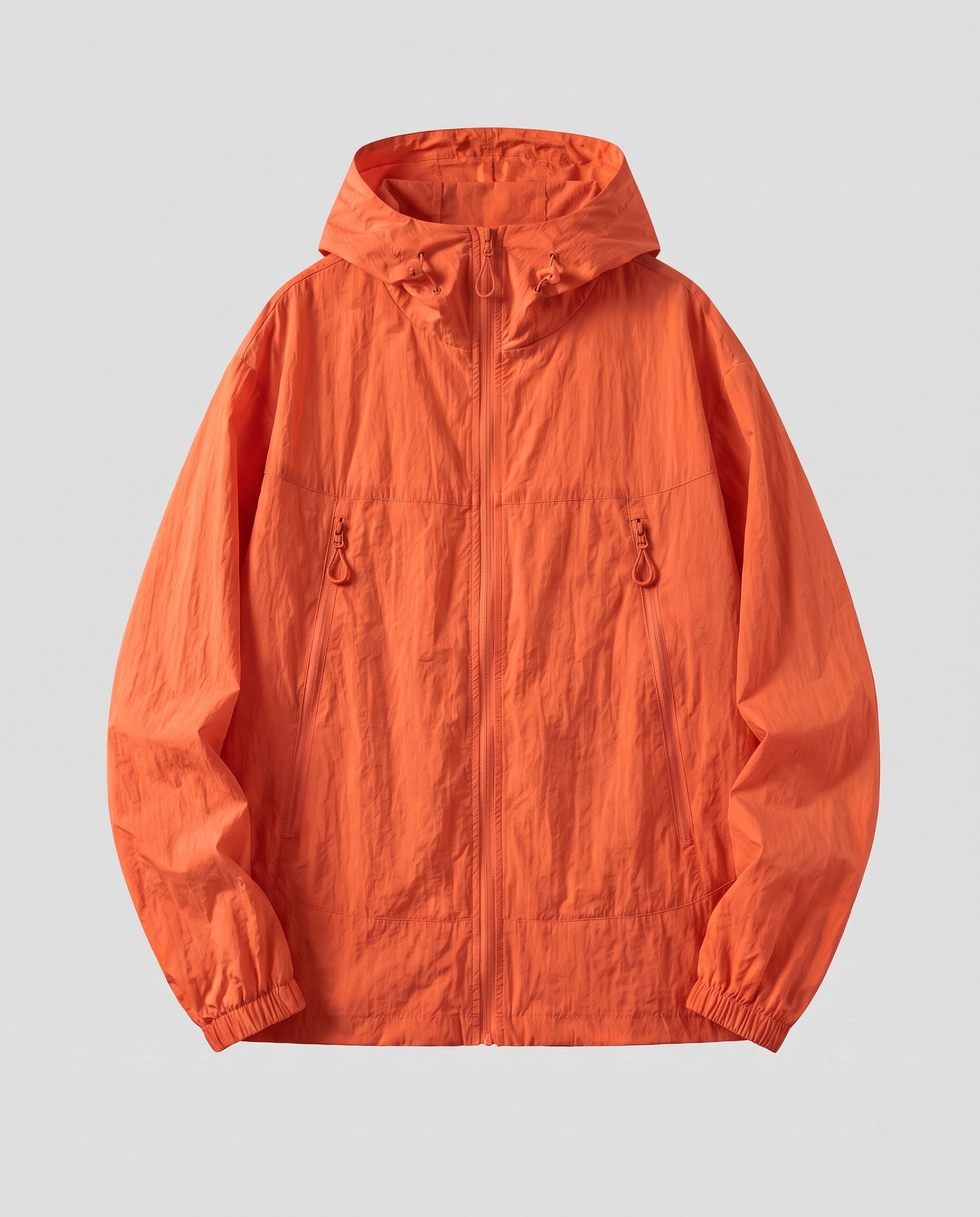 Unisex Ultralight Breathable Windbreaker with Hood and Zipper