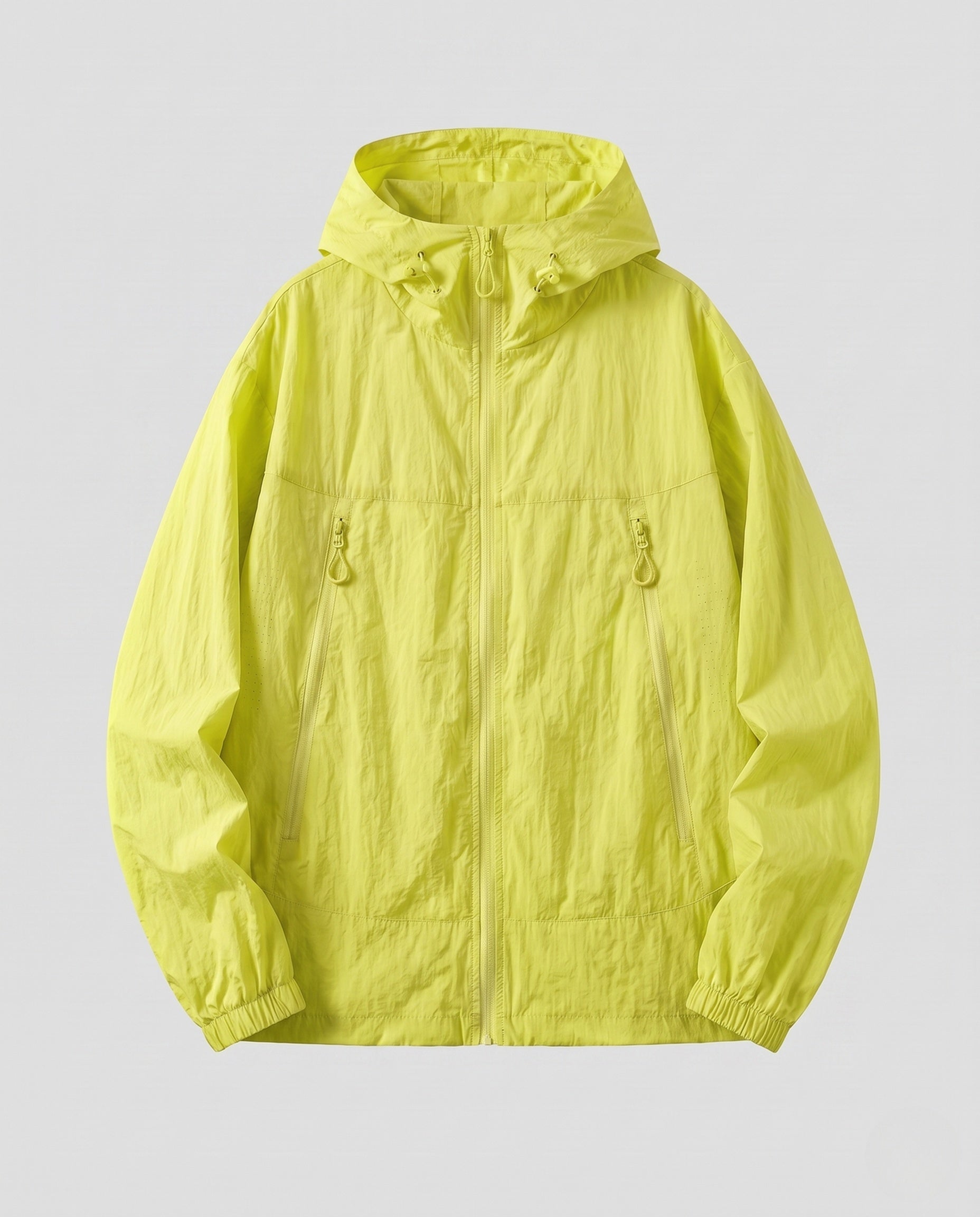 Unisex Ultralight Breathable Windbreaker with Hood and Zipper