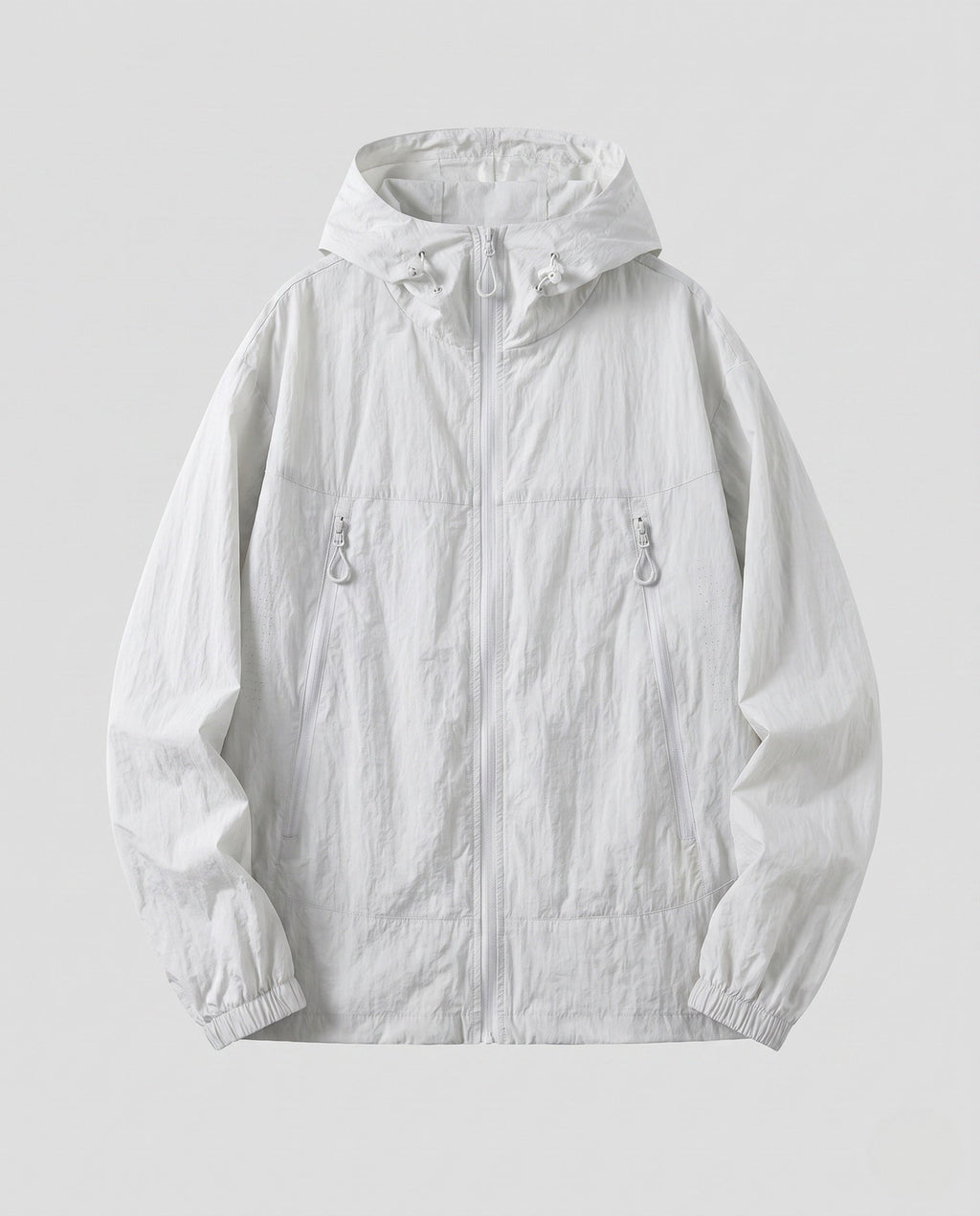 Unisex Ultralight Breathable Windbreaker with Hood and Zipper