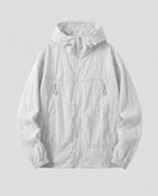 Unisex Ultralight Breathable Windbreaker with Hood and Zipper