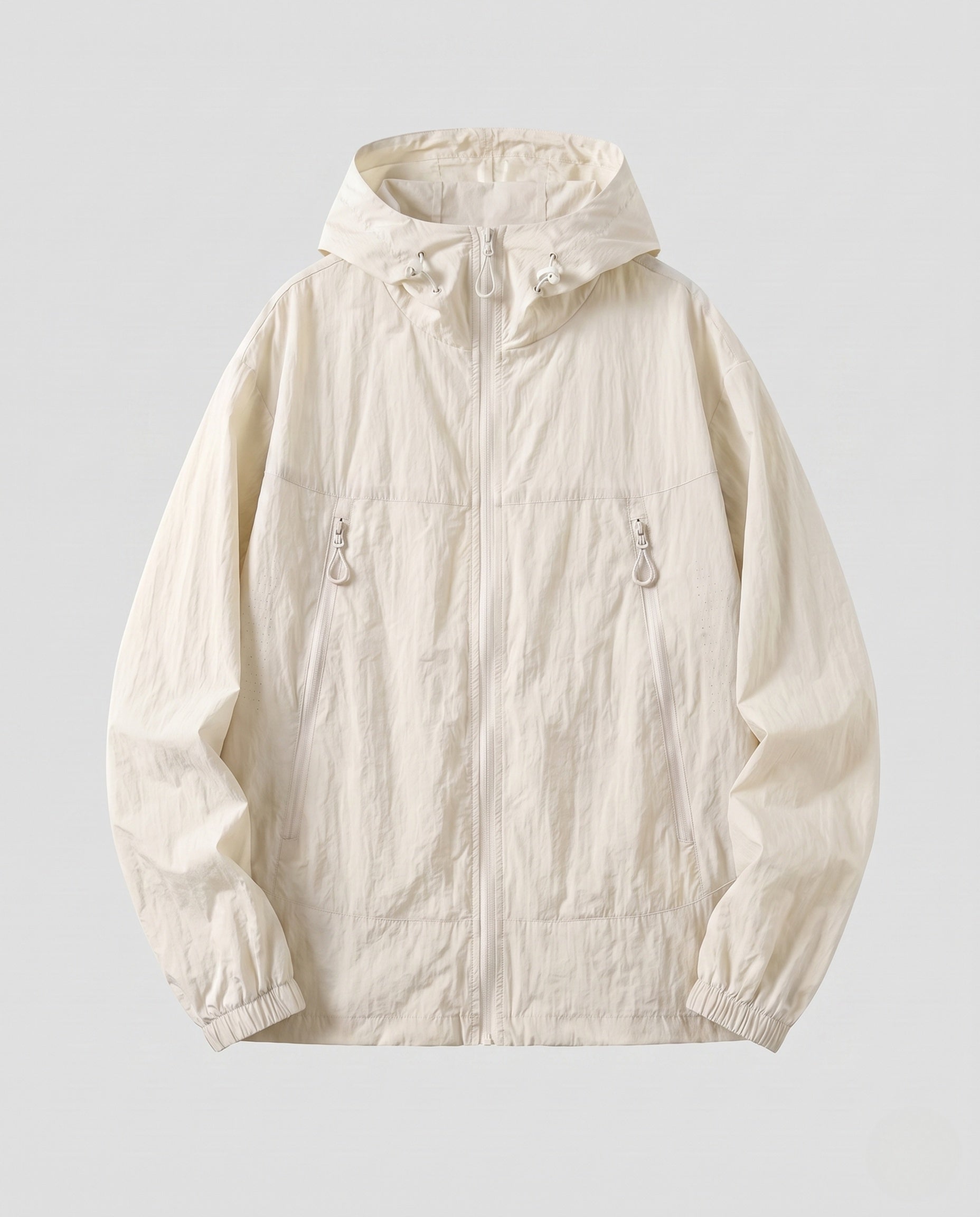 Unisex Ultralight Breathable Windbreaker with Hood and Zipper