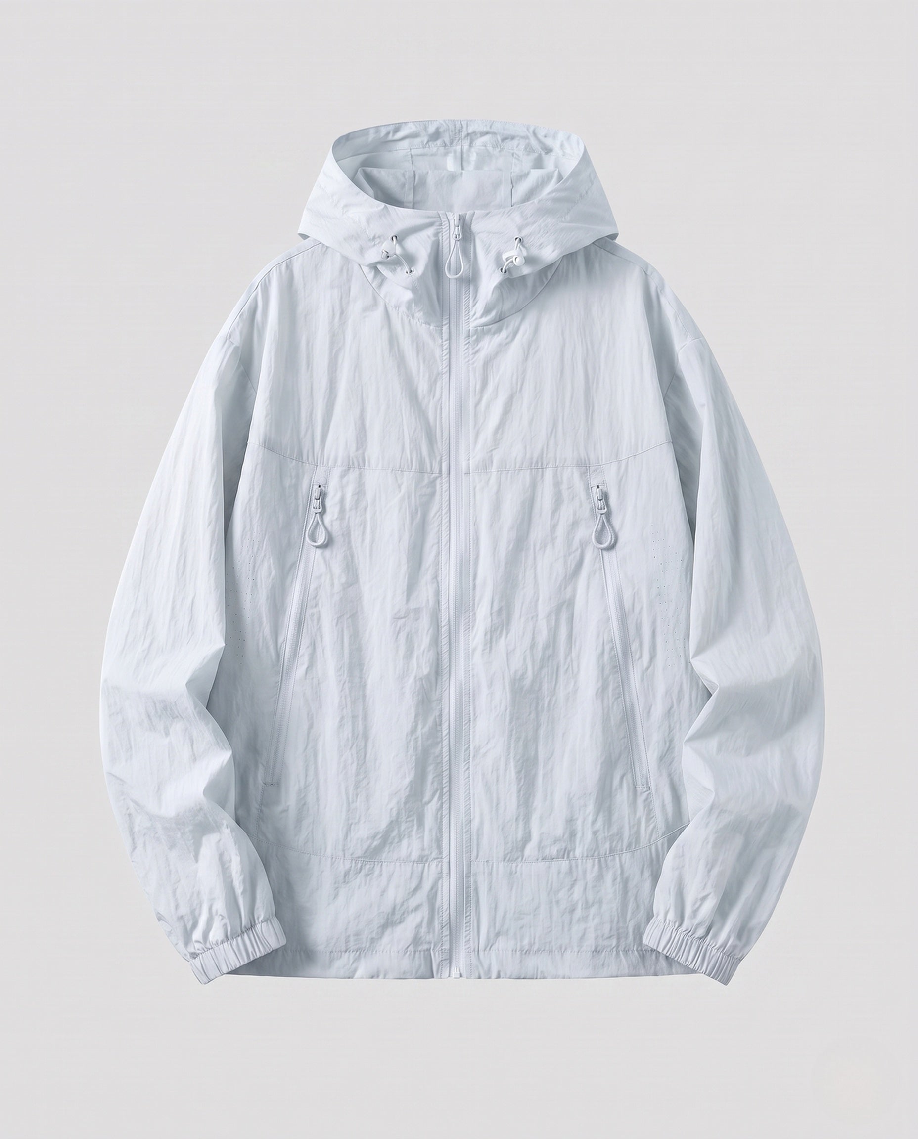 Unisex Ultralight Breathable Windbreaker with Hood and Zipper