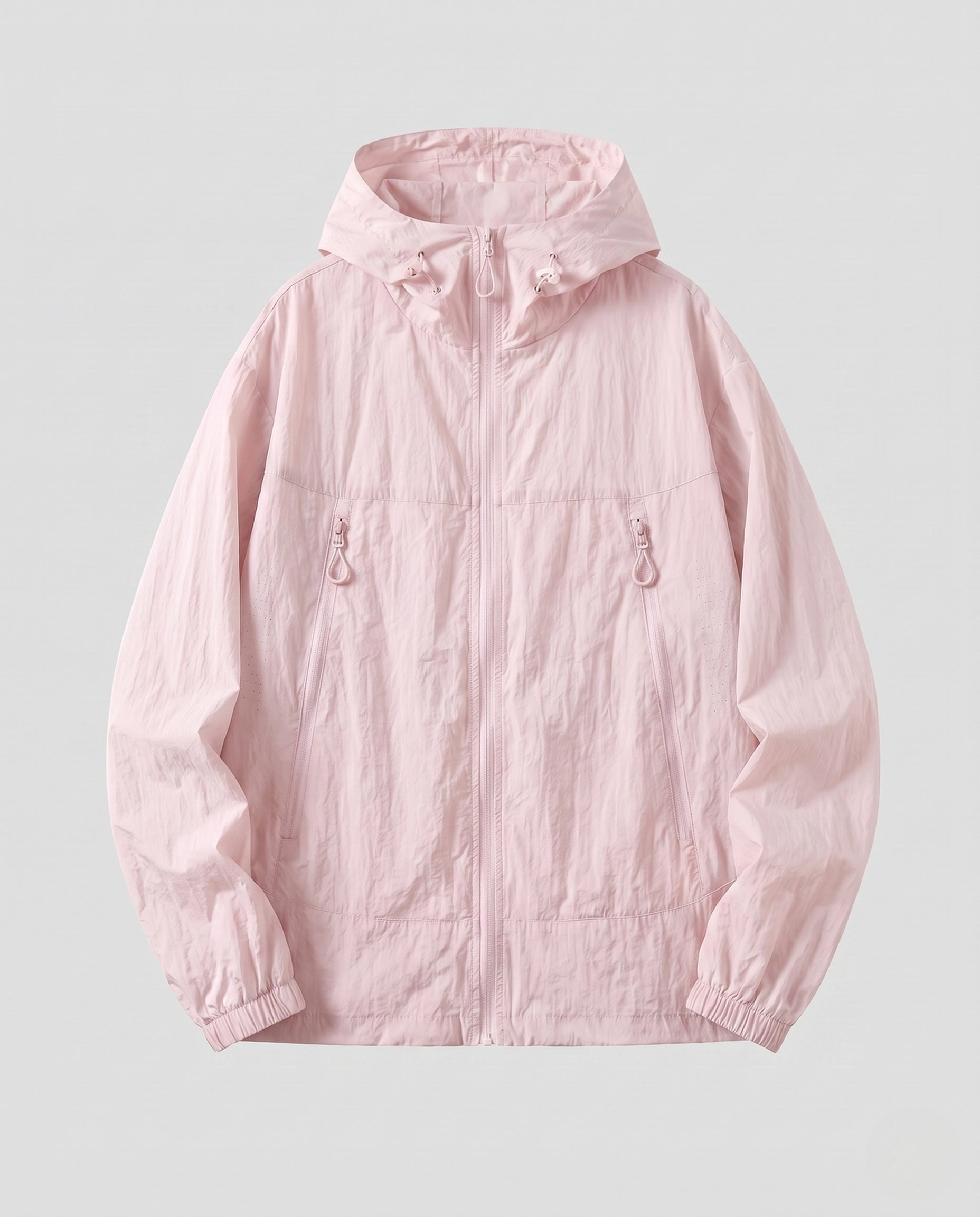 Unisex Ultralight Breathable Windbreaker with Hood and Zipper