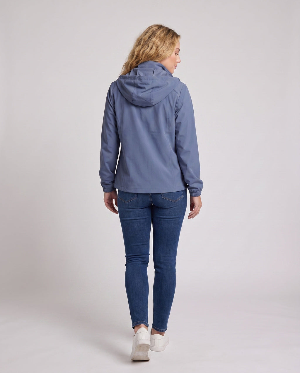 Unisex Ultra-Light UV Protection Jacket with Hood - Back View