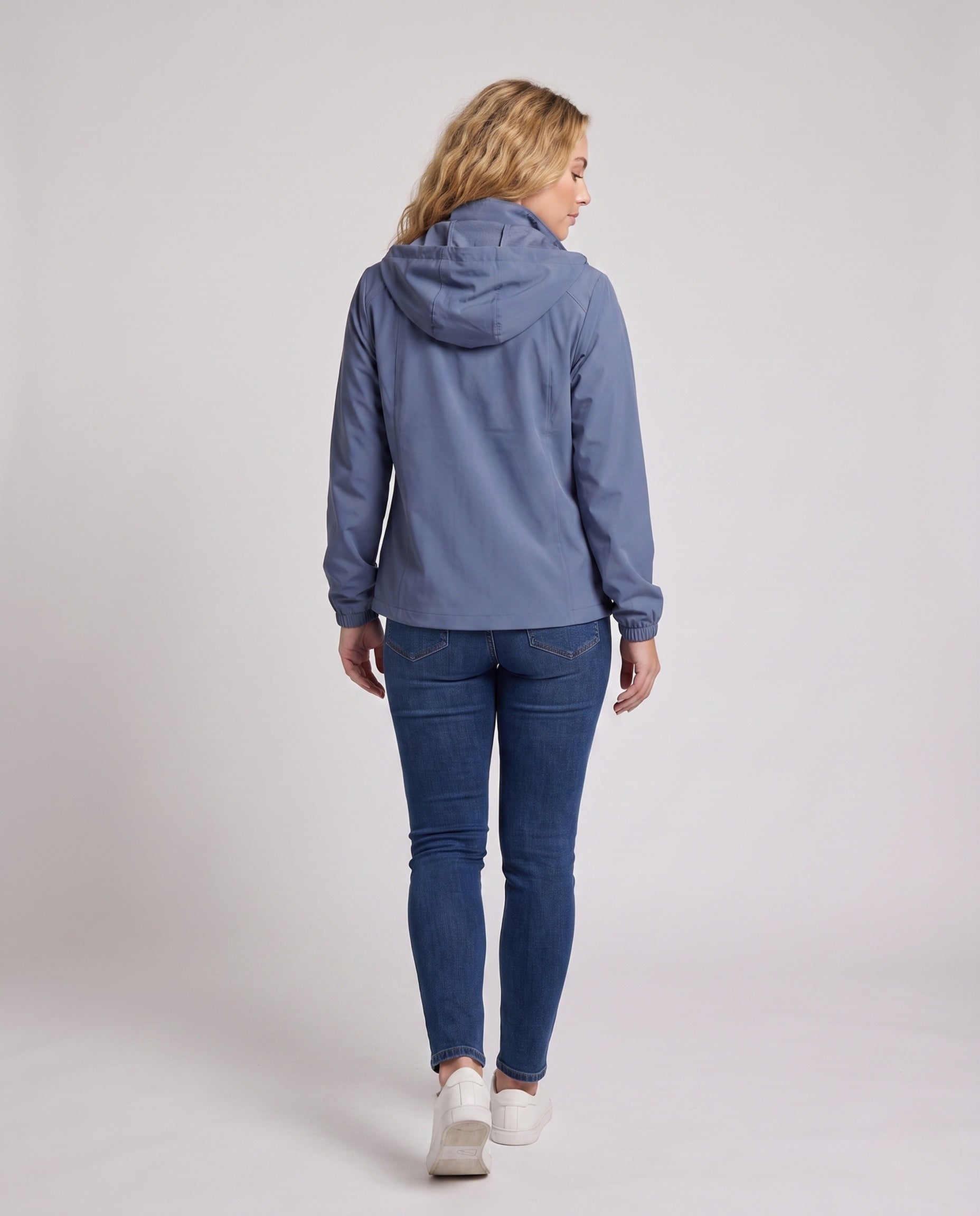 Unisex Ultra-Light UV Protection Jacket with Hood - Back View