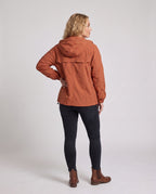 Unisex Ultra-Light Windbreaker with Adjustable Hood - Back View