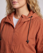 Unisex Ultra-Light Windbreaker with Adjustable Hood - Close-Up Detail