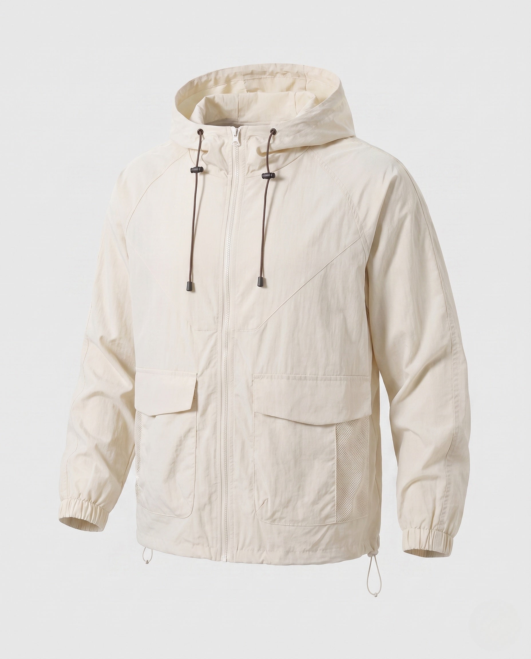 Unisex Ultra-Light Windbreaker with Adjustable Hood
