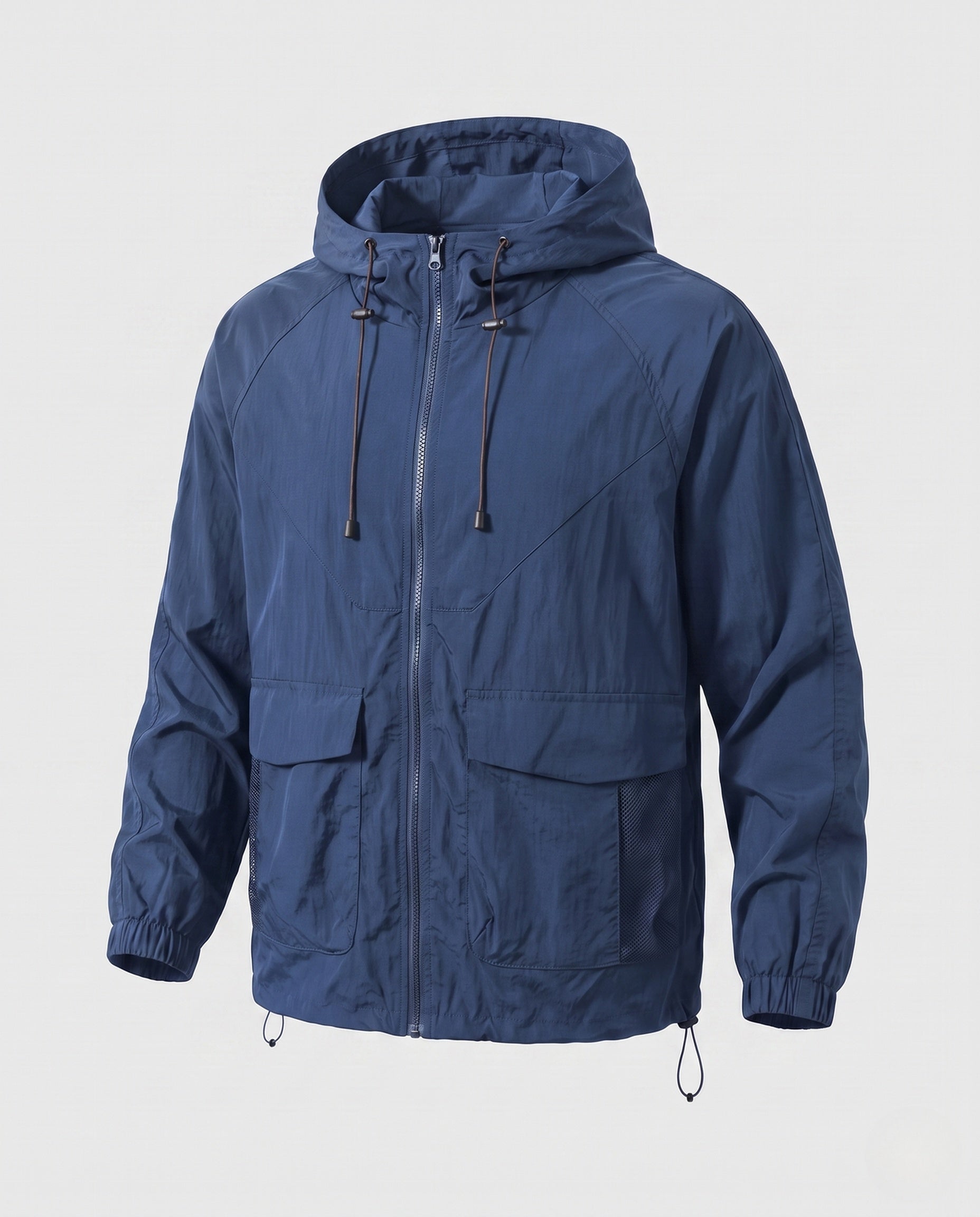 Unisex Ultra-Light Windbreaker with Adjustable Hood