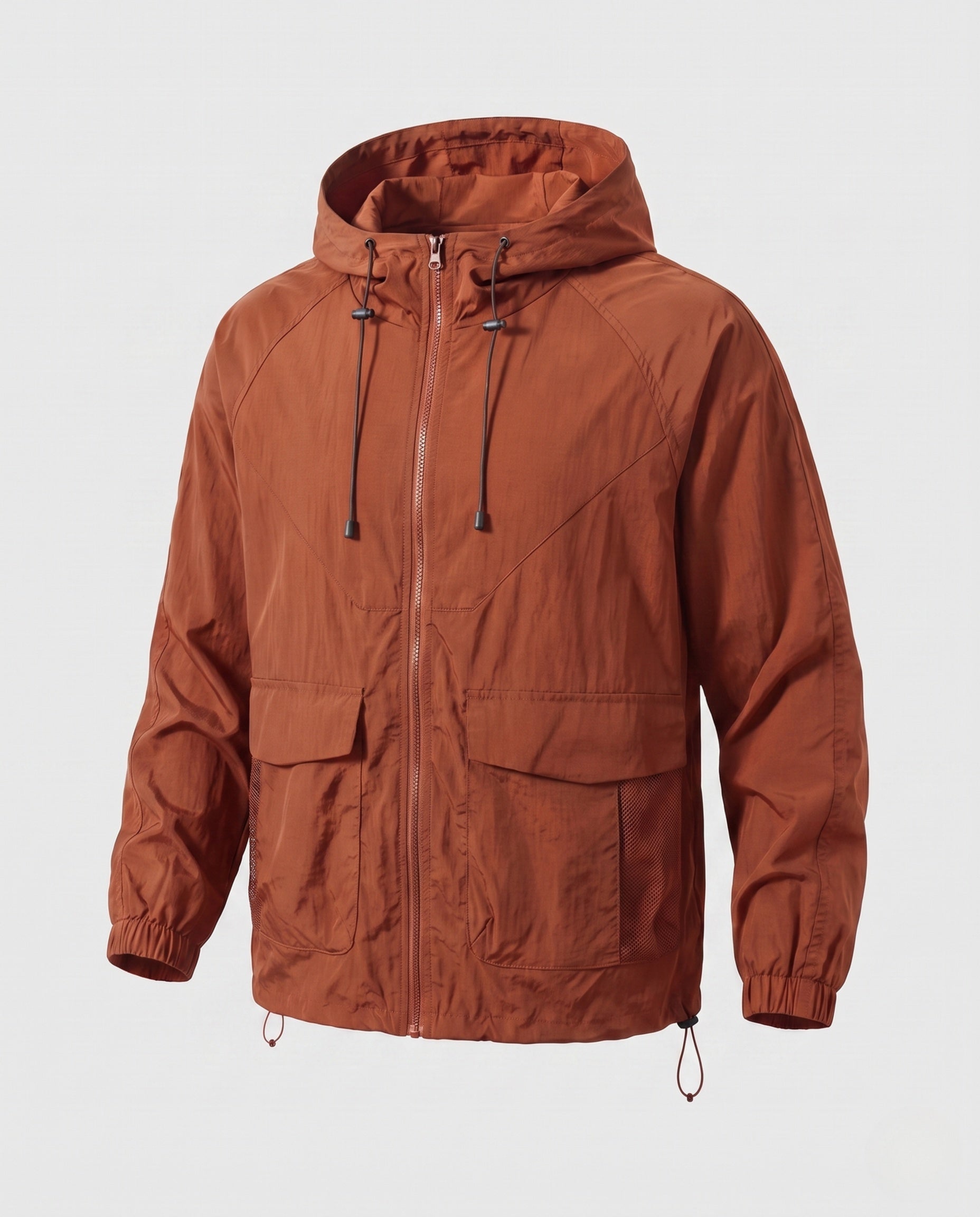 Unisex Ultra-Light Windbreaker with Adjustable Hood