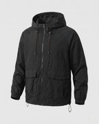 Unisex Ultra-Light Windbreaker with Adjustable Hood