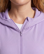 Women's Lightweight Functional Hooded Jacket with Honeycomb Structure - Close-Up Detail