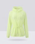 Women's Lightweight Hooded Protection Jacket with Waist Drawstring
