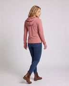 Women's Ultra-Light Running Hooded Jacket with Micro-Perforated Fabric - Back View