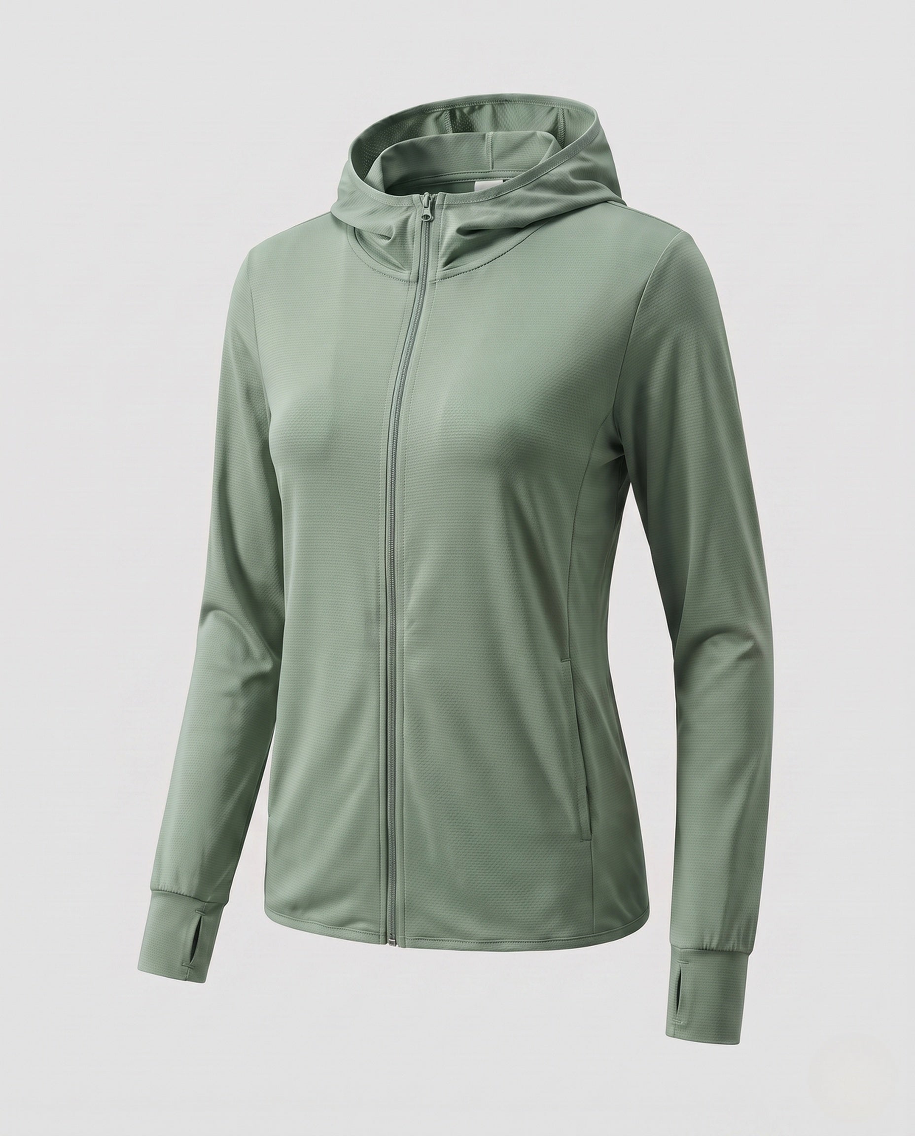 Women's Ultra-Light Running Hooded Jacket with Micro-Perforated Fabric