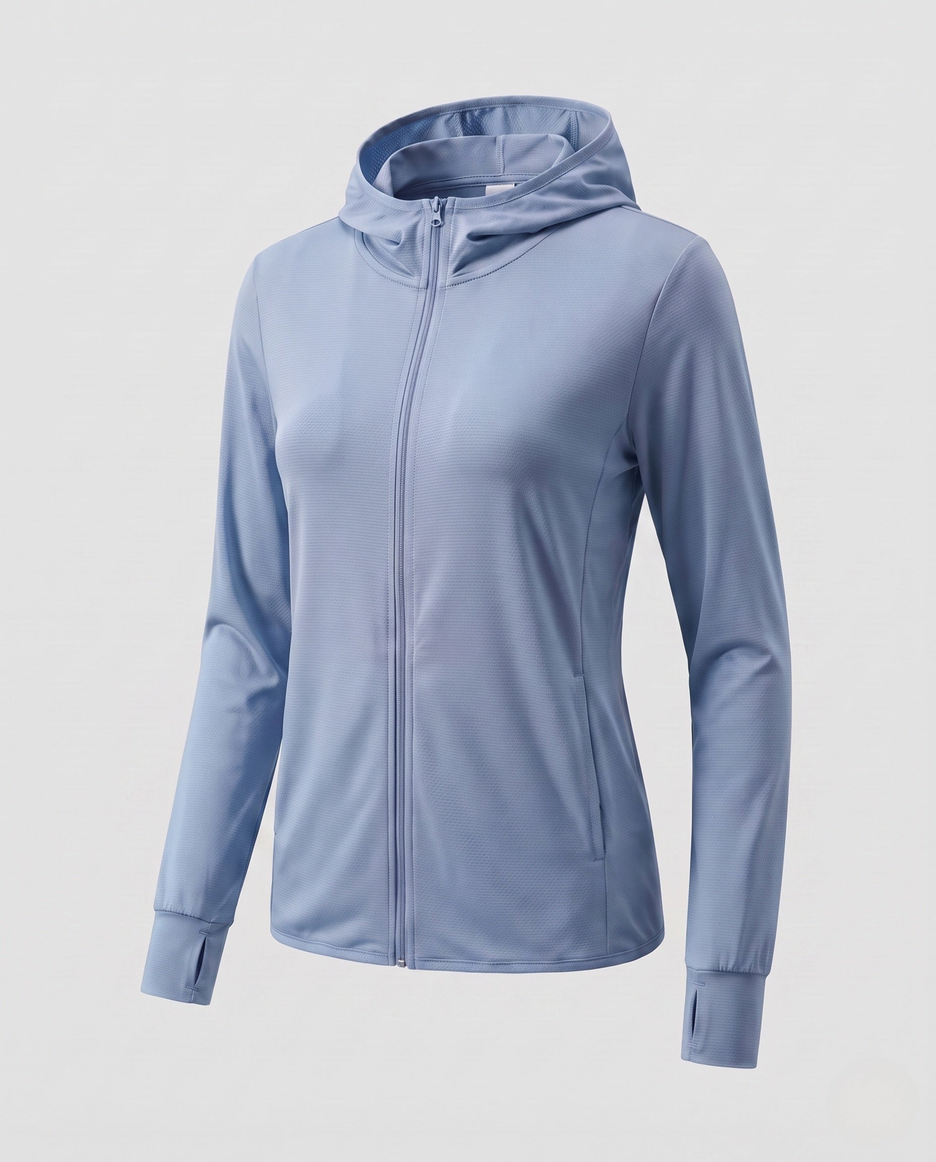 Women's Ultra-Light Running Hooded Jacket with Micro-Perforated Fabric