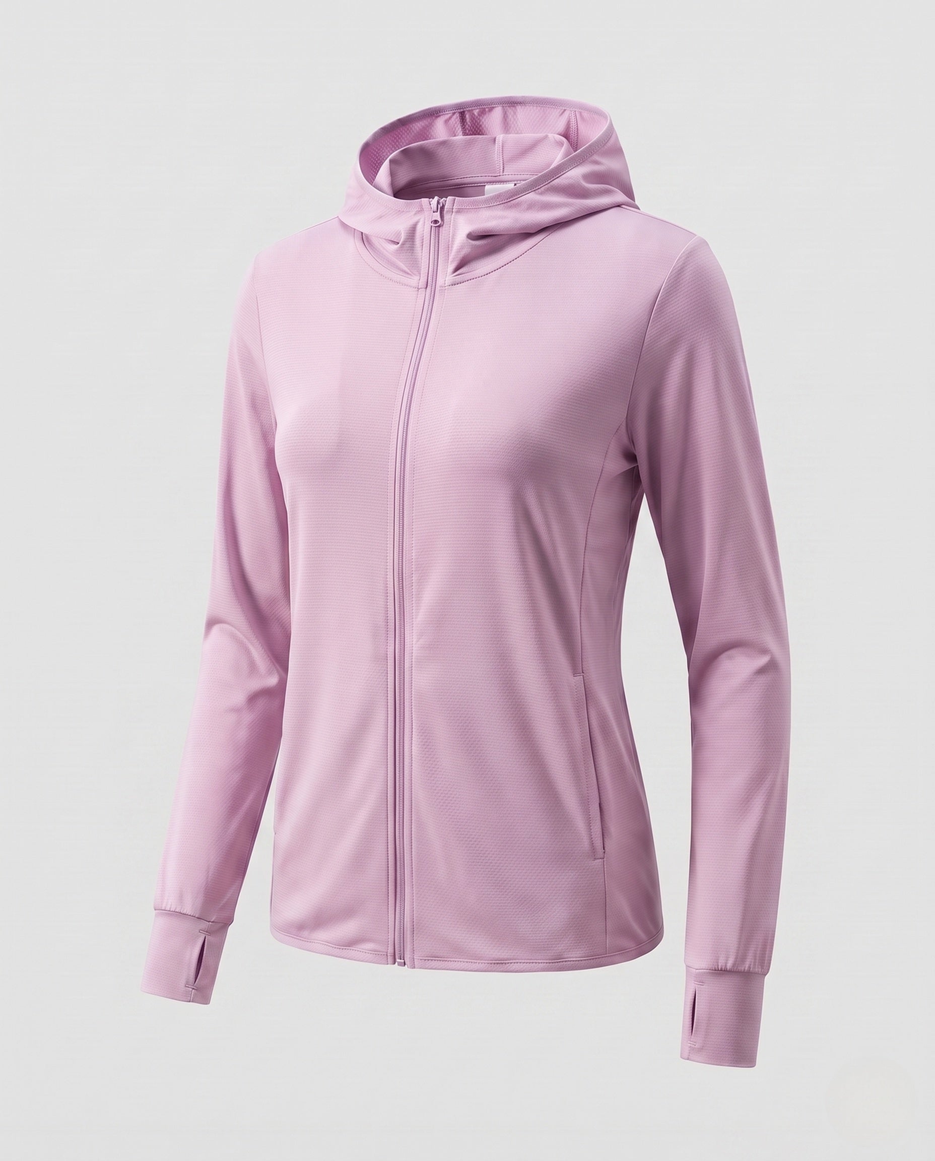 Women's Ultra-Light Running Hooded Jacket with Micro-Perforated Fabric