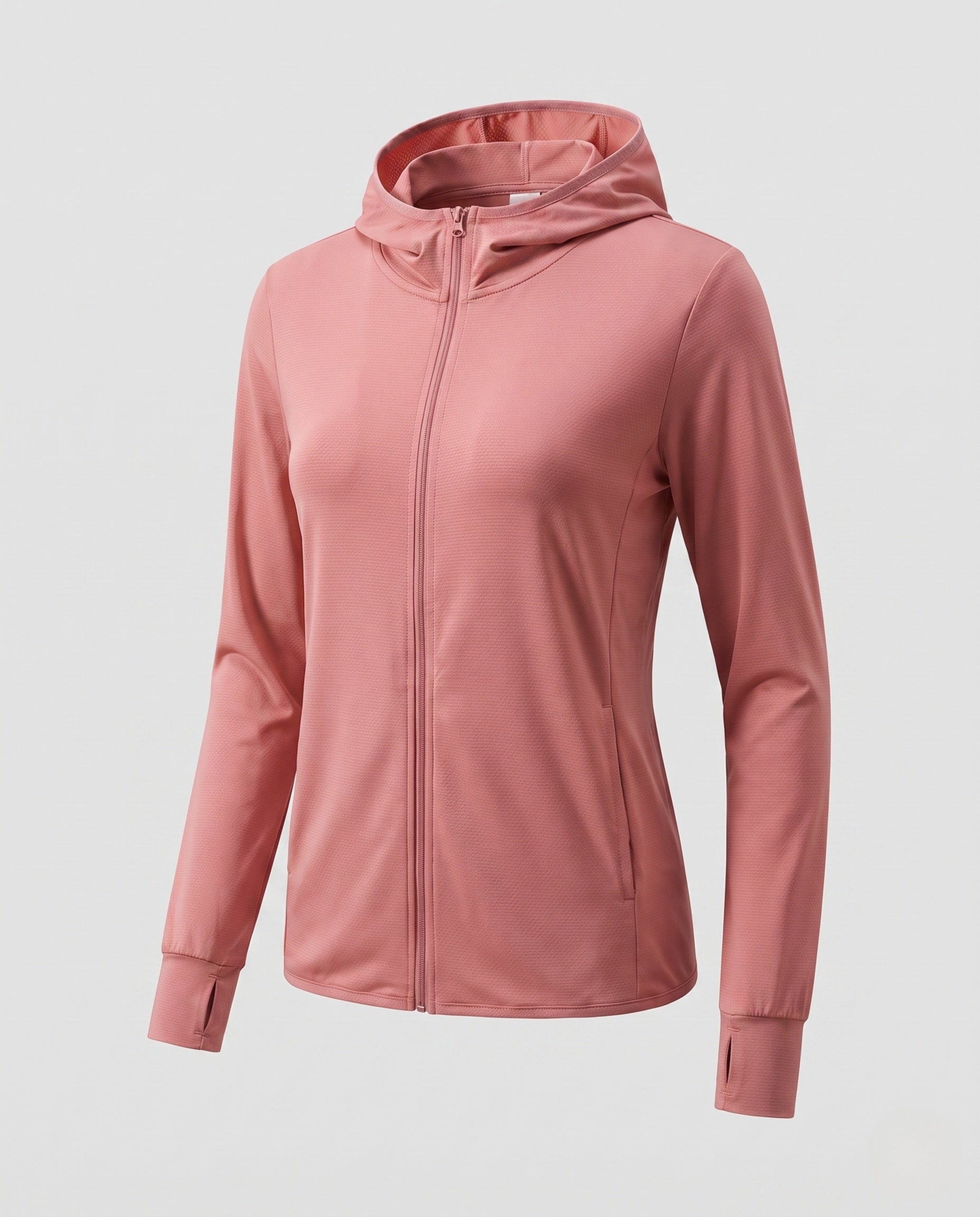 Women's Ultra-Light Running Hooded Jacket with Micro-Perforated Fabric