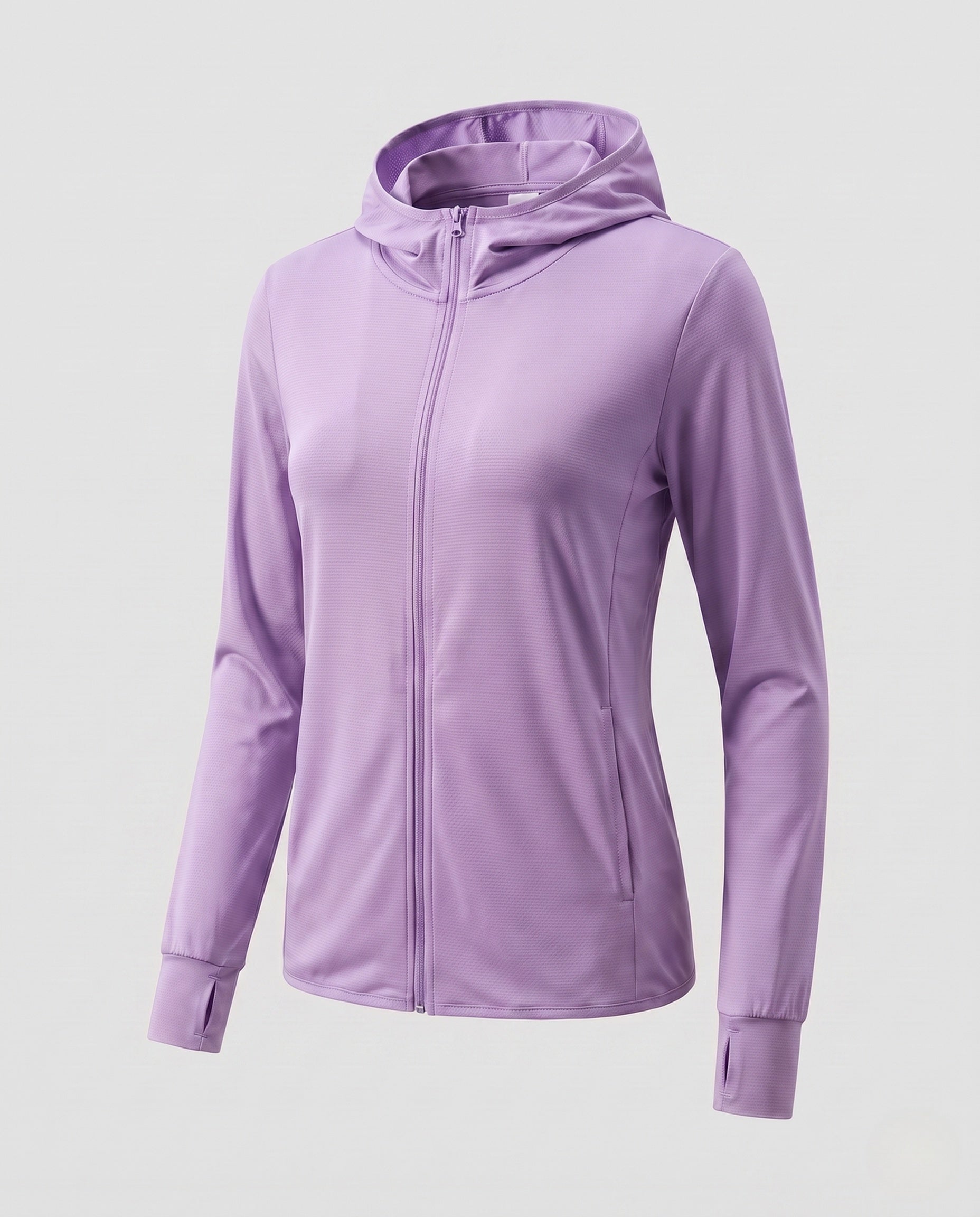 Women's Ultra-Light Running Hooded Jacket with Micro-Perforated Fabric