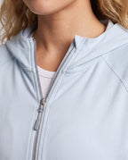 Women's Ultra-Light Sun Protection Hoodie with Zipper - Close-Up Detail