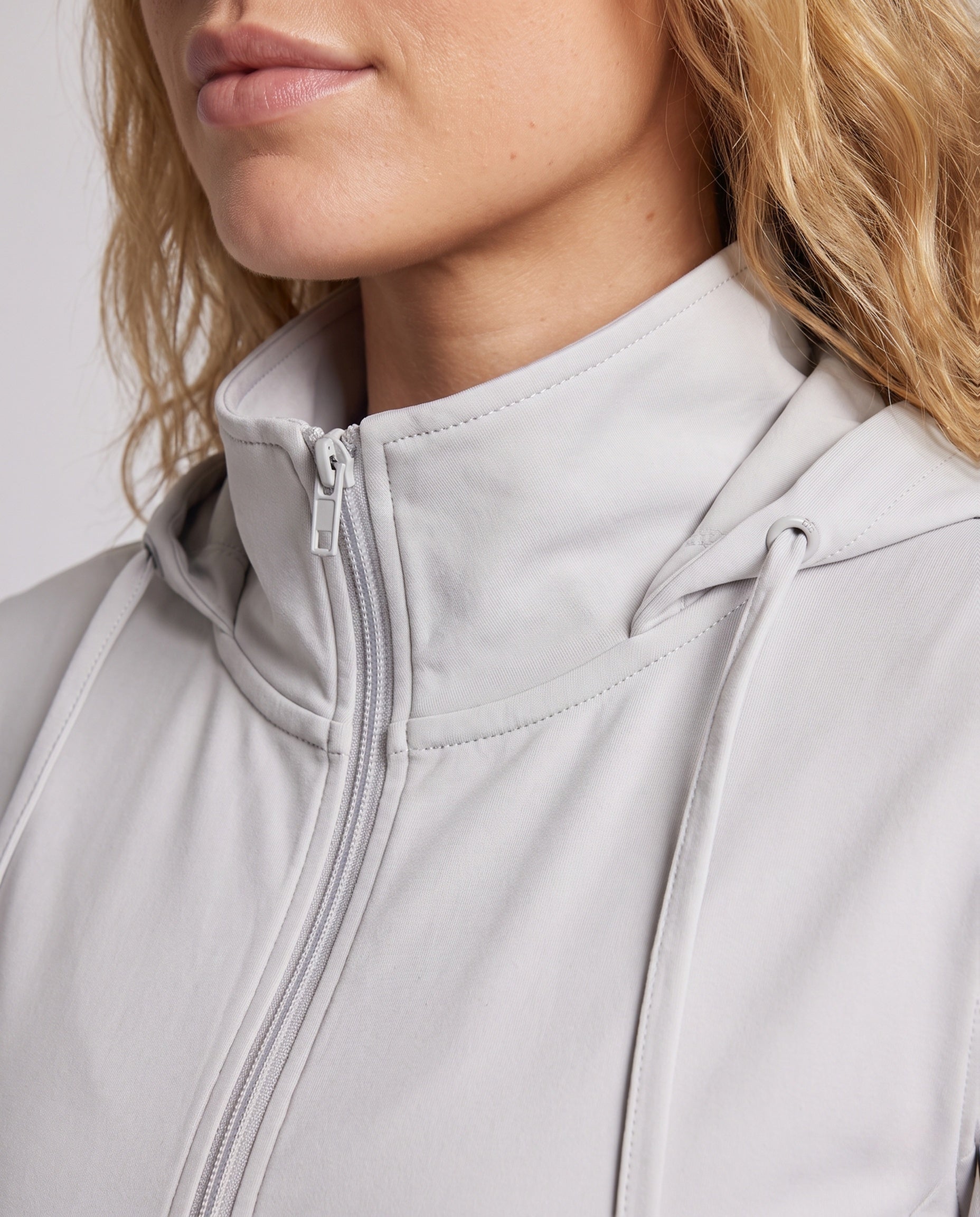 Unisex Ultralight UV Protection Hoodie with Extended Sun Visor - Close-Up Detail