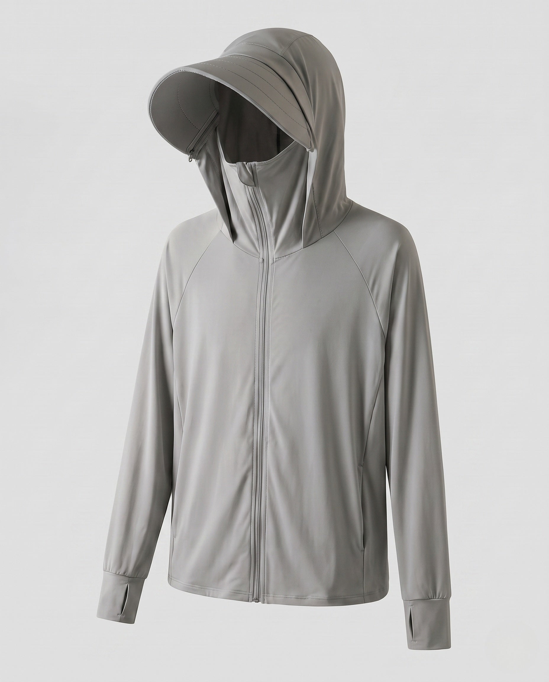 Unisex Ultralight UV Protection Hoodie with Wide Sun Visor