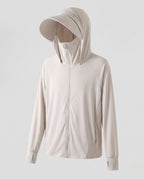 Unisex Ultralight UV Protection Hoodie with Wide Sun Visor