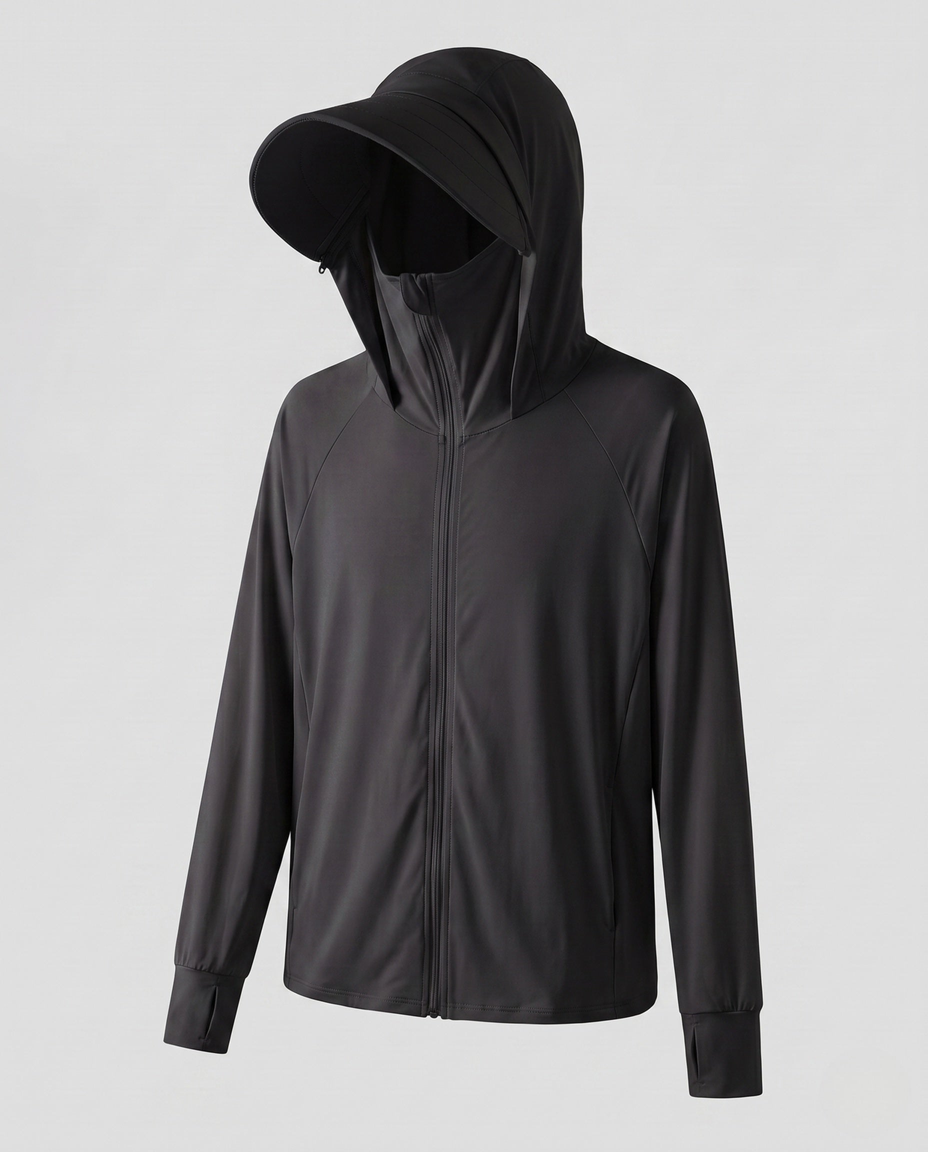 Unisex Ultralight UV Protection Hoodie with Wide Sun Visor