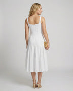Women's Midi Dress with Elegant Cut