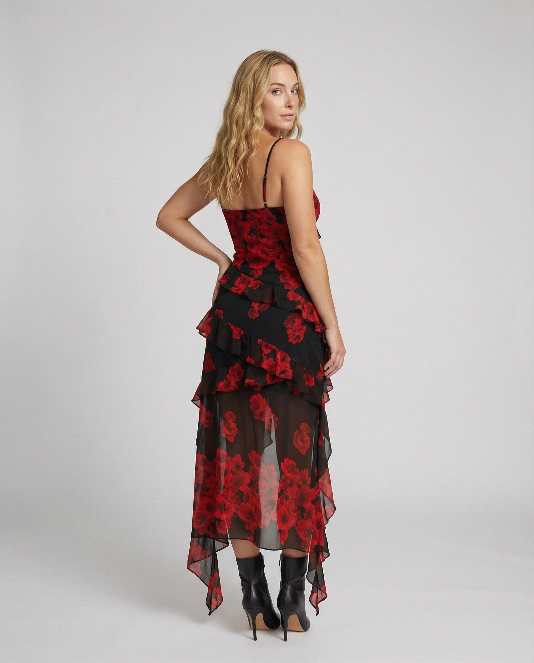 Women's Playful Mini Dress with Asymmetrical Cut
