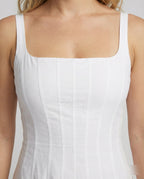 Women's Midi Dress with Elegant Cut