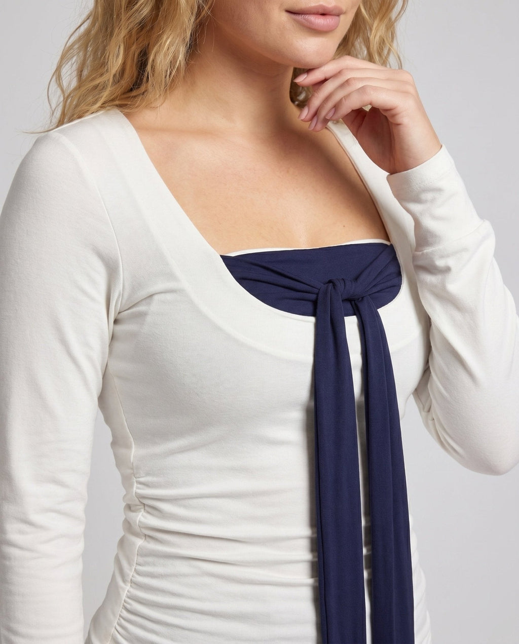 Ladies Bandeau top with elegant bow - Chichicherry