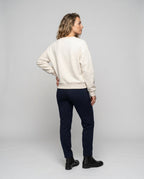 Ladies sweatshirt with fashionable bow motif - Chichicherry