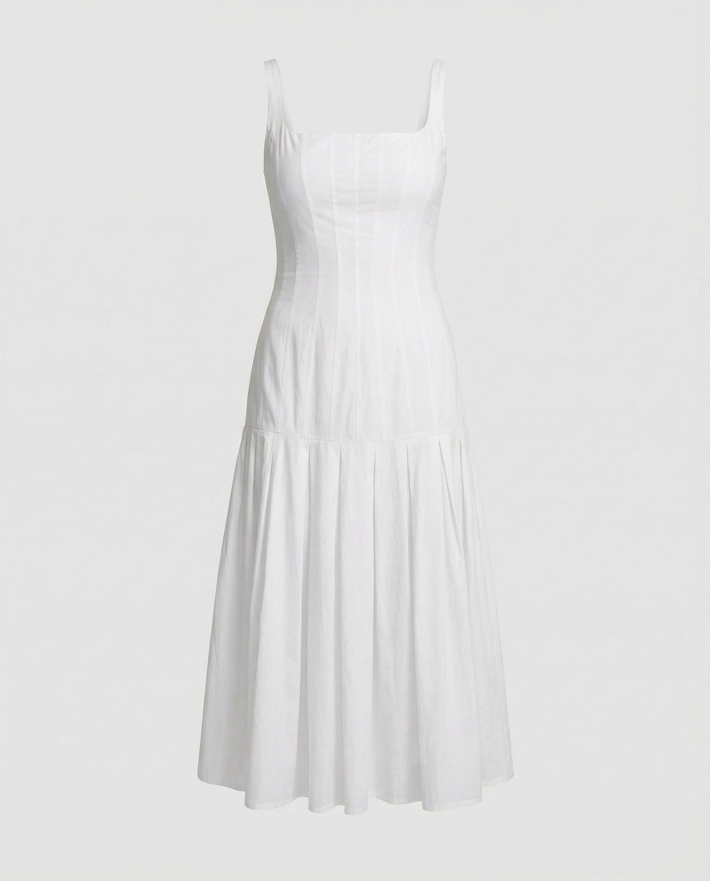 Women's Midi Dress with Elegant Cut