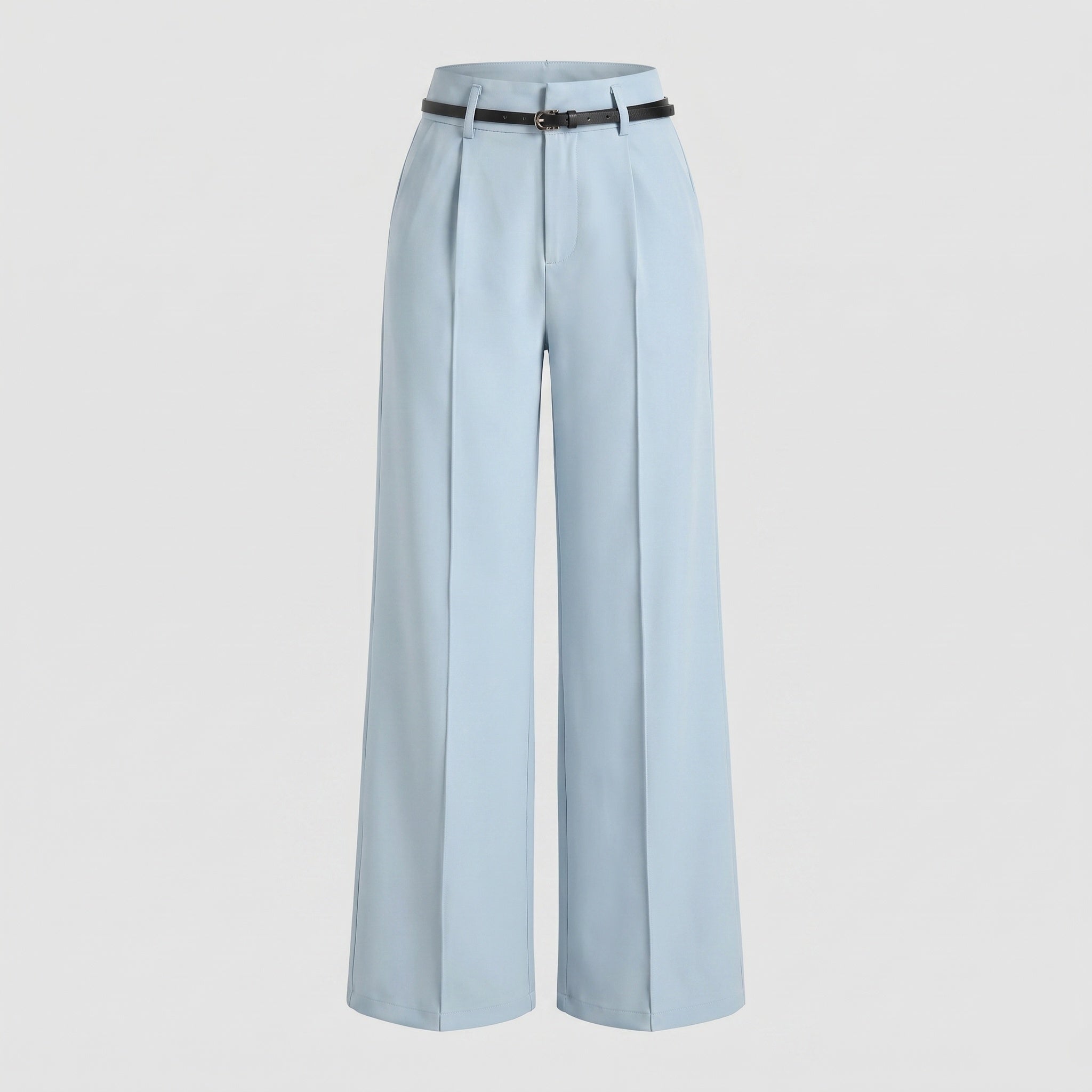 Women's Wide Special Suit Trousers with Elegant Pleats
