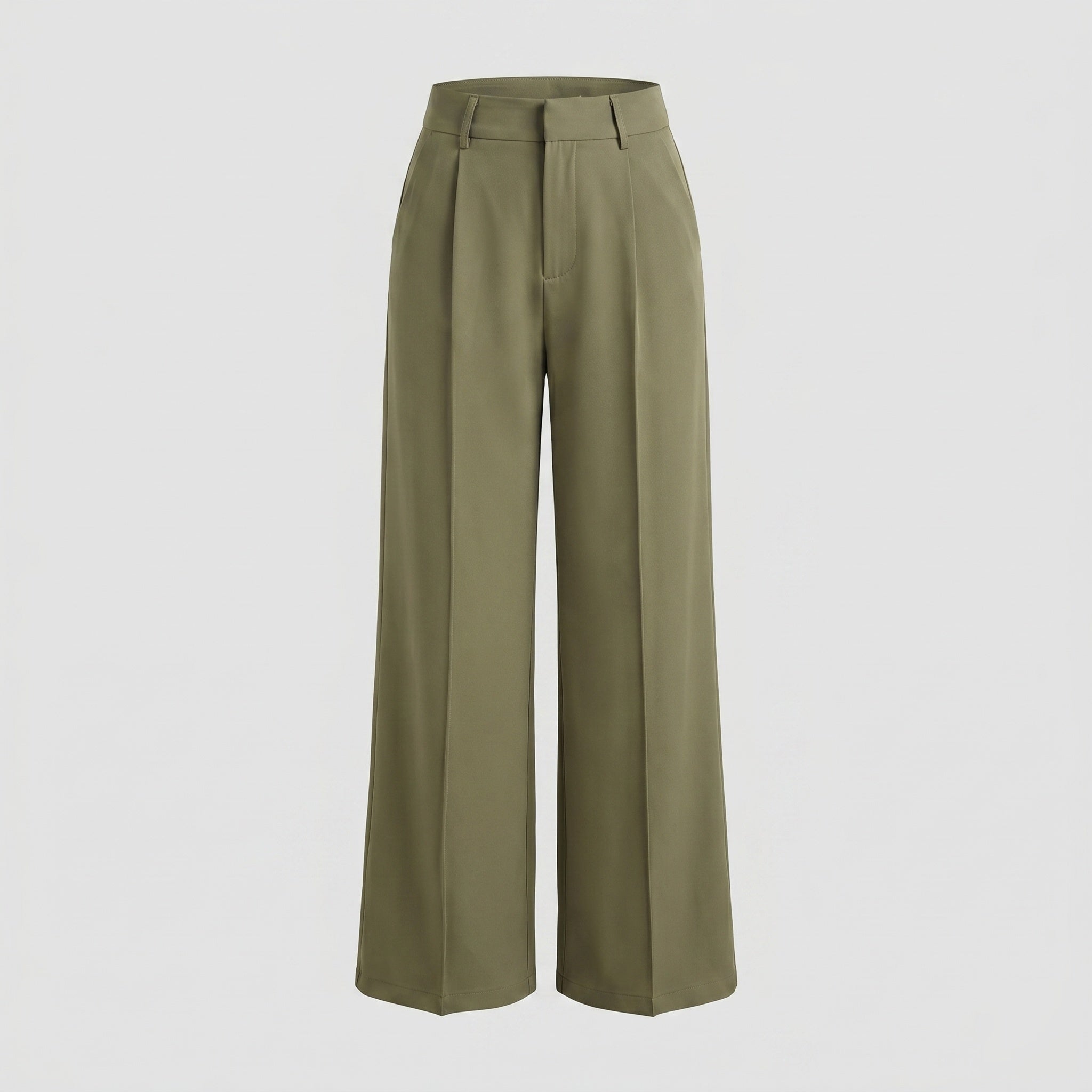 Women's Wide Special Suit Trousers with Elegant Pleats