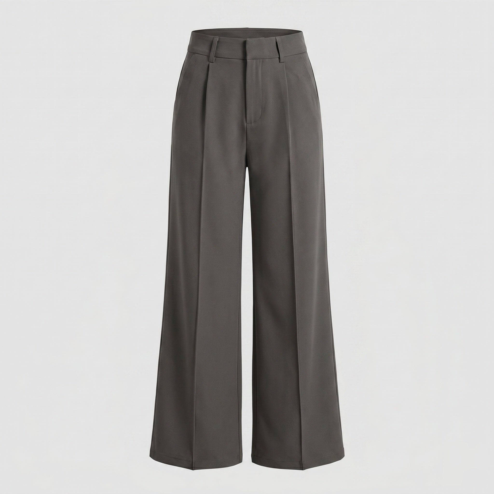 Women's Wide Special Suit Trousers with Elegant Pleats