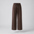 Women's Casual Linen Pants with Elastic Waistband and Drawstring