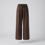 Women's Casual Linen Pants with Elastic Waistband and Drawstring