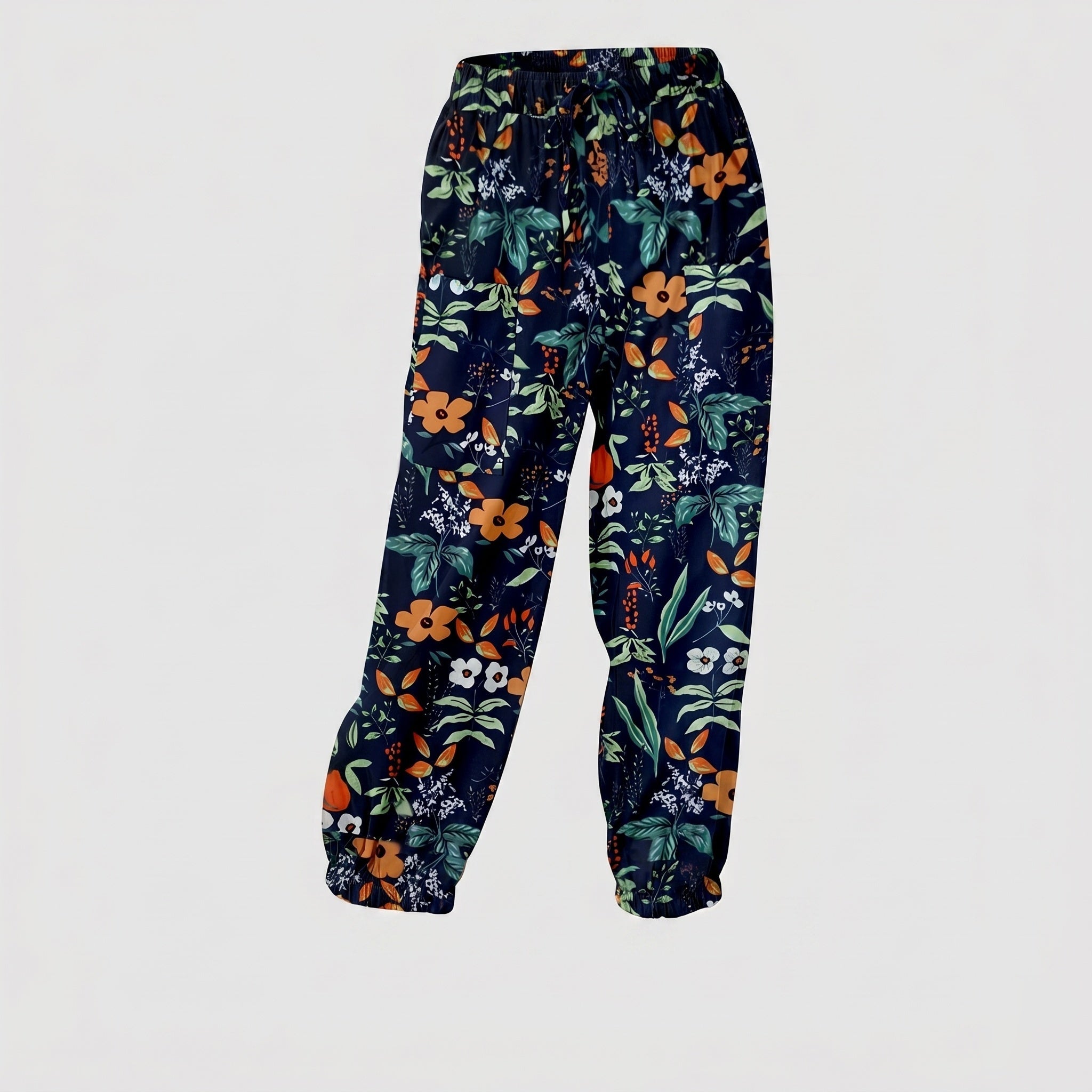 Women's Casual and Comfortable Hippie Pants with Floral Print