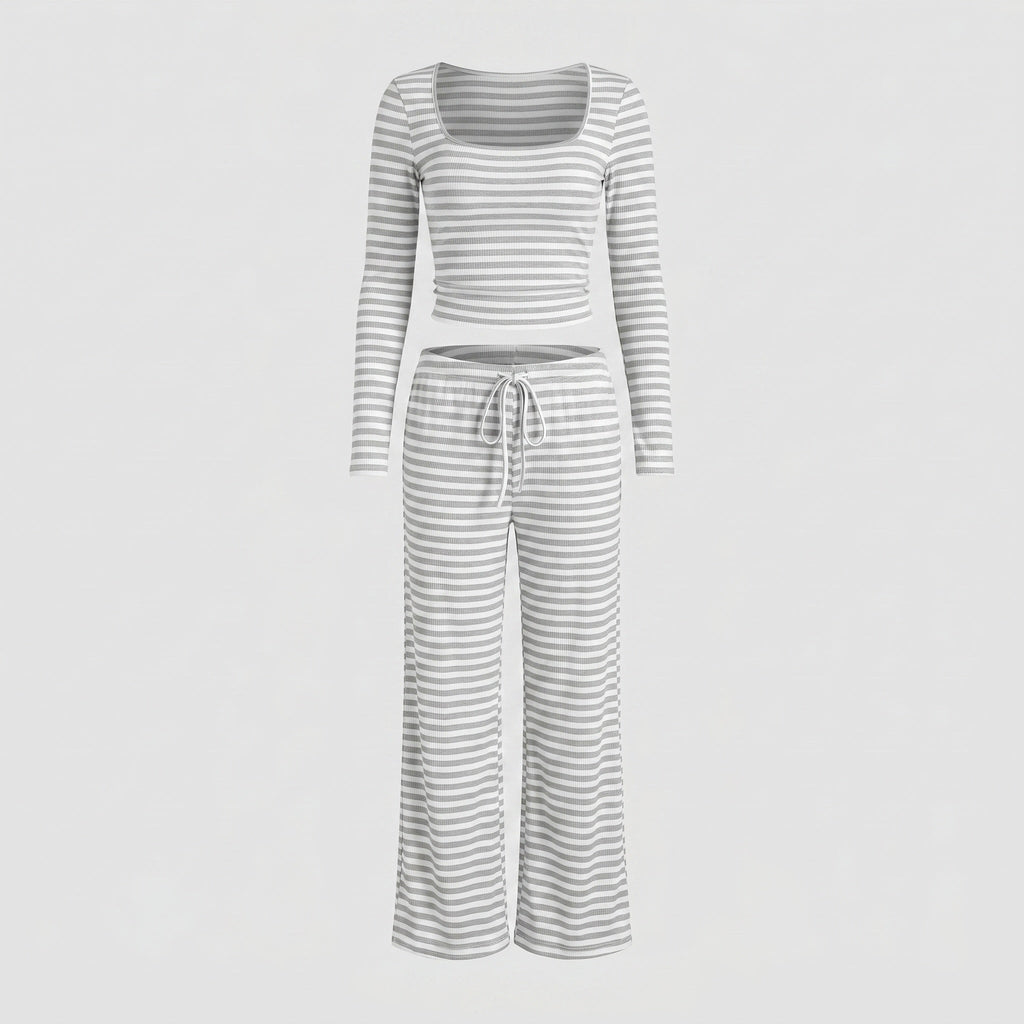 Women's Casual and Comfortable Knitted Suit with a Loose Fit