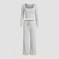 Women's Casual and Comfortable Knitted Suit with a Loose Fit