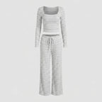 Women's Casual and Comfortable Knitted Suit with a Loose Fit