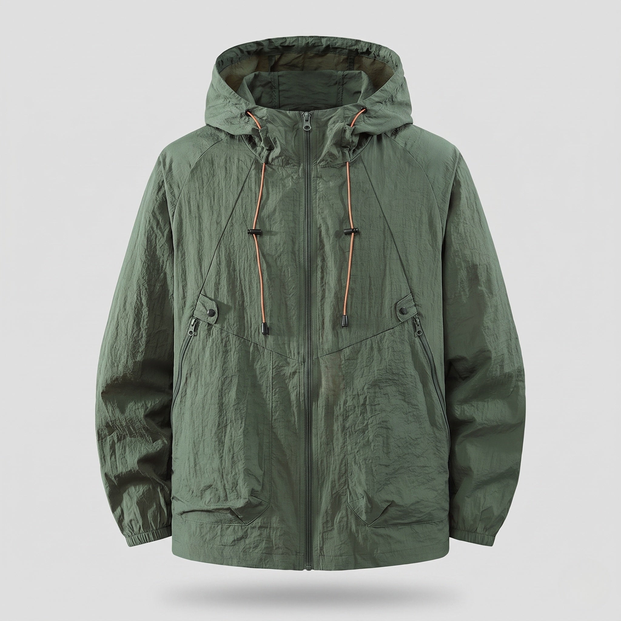 Women's Lightweight Outdoor Jacket with Adjustable Hood