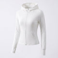 Women's Sporty Hoodie with Zip and Figure-Flattering Cut