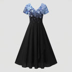 Women's Evening Dress Long Sequins Tulle