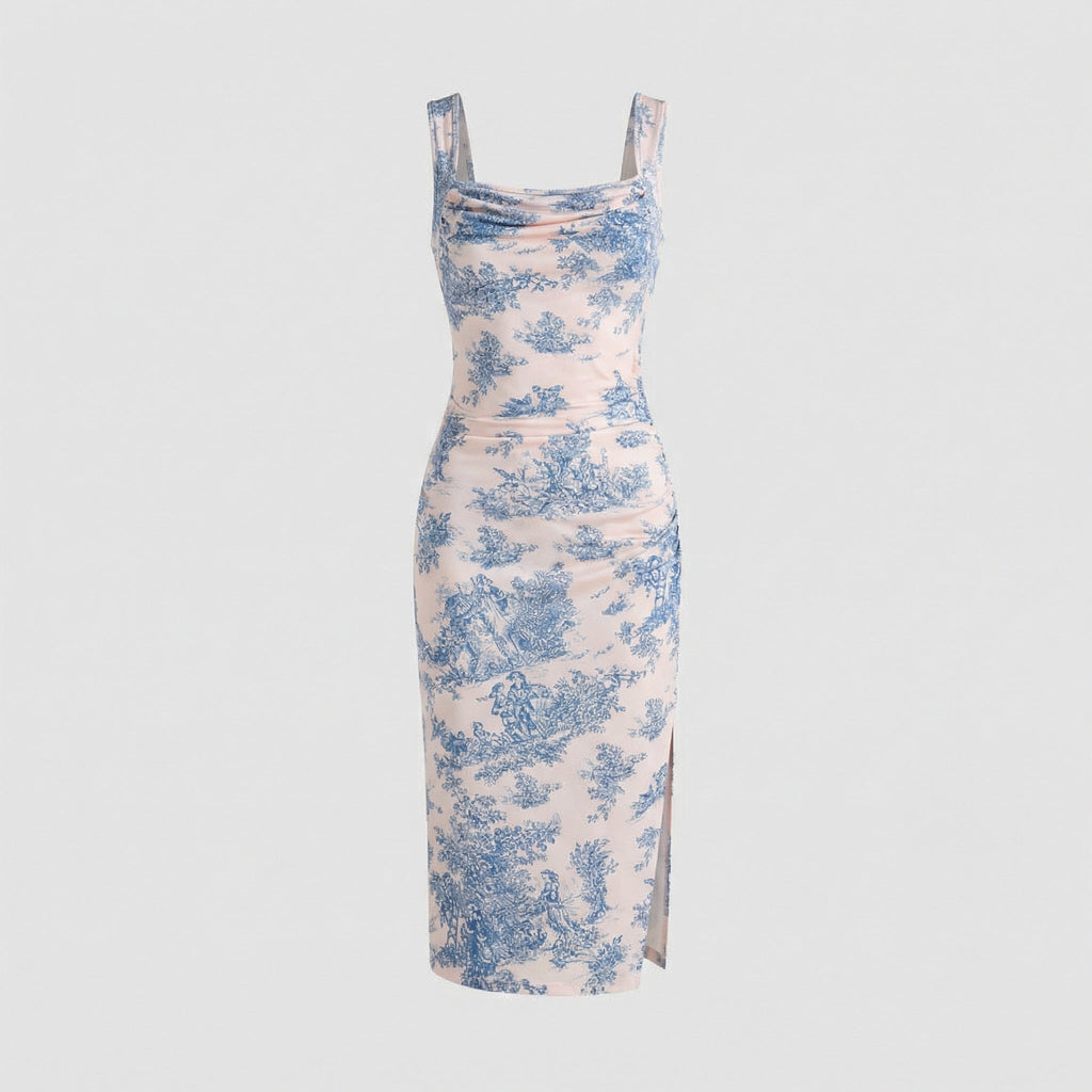 Women's Casual Dress Midi Form-Fitting