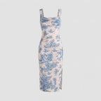 Women's Casual Dress Midi Form-Fitting